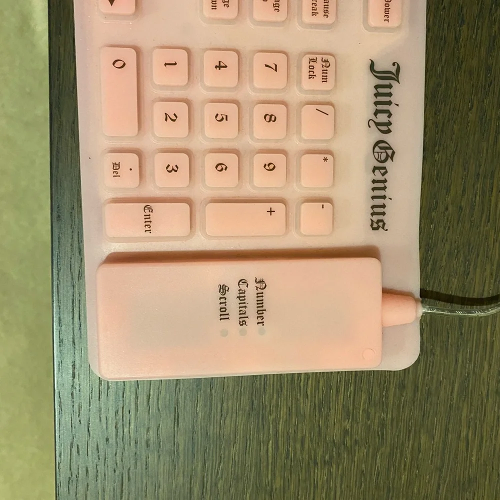 ⭐️VINTAGE IN BOX⭐️Juicy Couture Royal Flexi Key Pad Wired